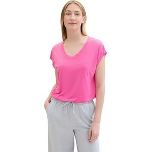 TOM TAILOR T-shirt voor dames, 15799 - Carmine Pink, XXL