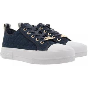 Michael Kors Evy Lace Up Damessneakers, Marine., 38 EU