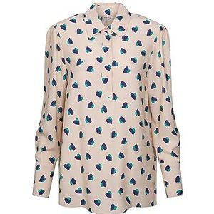 Seidensticker Damesblouse met lange mouwen, regular fit, turquoise, 36