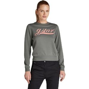 G-Star - Geribbelde Sweater - Rood - Katoen - Grafische Print