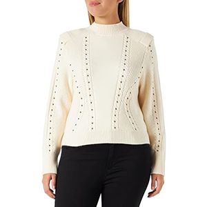 Kaporal Trui met studs met epaulet, Offwhi wit, S