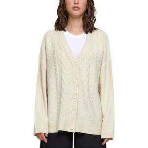 Urban Classics Cabel Gebreide cardigan voor dames, zand, L