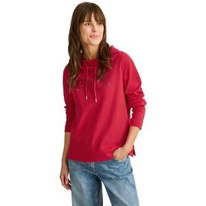 T-shirt - Kraag Met Trekkoord - Lange Mouwen - Zijsplitten - Zuiver Katoen