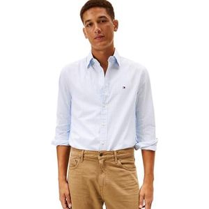 TOMMY HILFIGER Overhemd  lichtblauw / wit