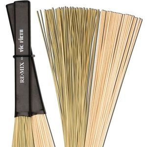Vic Firth REˑMIX Brushes - African Grass and Birch Dowels - 2-Pair Combo Pack