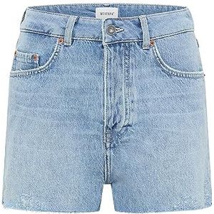 MUSTANG Dames Style Carrie Shorts, Middelblauw 312, 29, middenblauw 312