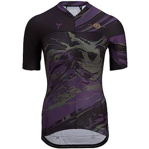 SILVINI CATIRINA Zomerfietsshirt voor dames, korte mouwen, MTB-shirt, dames, fietsshirt dames, racefiets shirt, dames MTB-shirt dames, zwart-paars, S