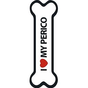 Magneet & Steel 23-8293 bord - magneetbord bot I Love My Perico, 15,5 x 5 cm
