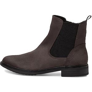 Jana Chelsea boots voor dames, elegant, plat, breedte H, extra breed, grijs (light grey), 37 EU