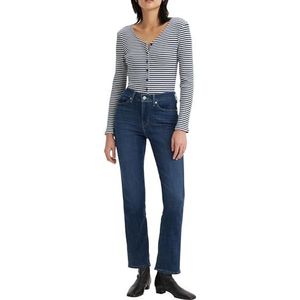 Levi's Klassieke rechte jeans voor dames, blauw (Lapis Dark Horse), 28W / 32L