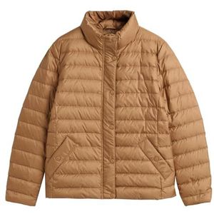 GANT Dames Light Down Jacket Jacket, WARM kaki, standaard, Warm kaki., M