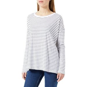 LTB Jeans Dames Dofoso shirt met lange mouwen, Navy White Stripes 4300, XS, Navy White Stripes 4300, XS