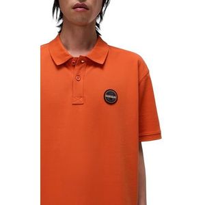 NAPAPIJRI Man Epy poloshirt met korte mouwen ORANJE VERBRAND L