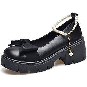 Women‘s Platform Mary Jane-schoenen met dikke zool, gotisch, Lolita, lakschoenen