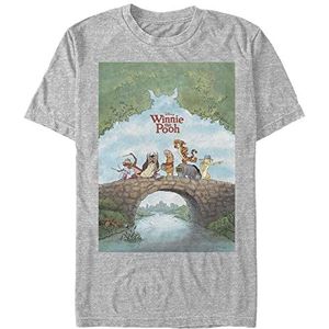 Disney Classics Winnie The Pooh - Pooh Poster Unisex Crew neck T-Shirt Melange grey S