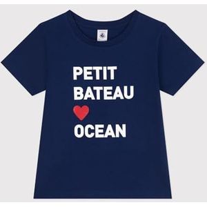 Petit Bateau T-shirt voor kinderen en jongeren, Blauw, 12 jaar