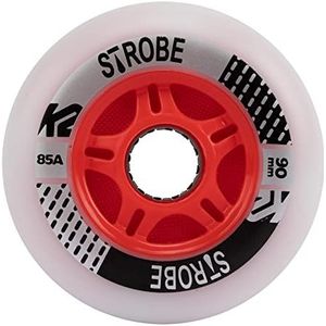 K2 Skate Strobe 90MM - 2 Pack Light Unisex - Inline Skate Rollers voor volwassenen - White - 30G3100