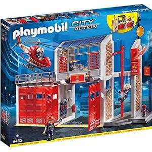 Playmobil 9462 City Action Brandweerkazerne, Vanaf 4 Jaar, Meerkleurig, 58.5 x 50.01 x 9.3 cm