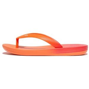 Fitflop iQUSHION Kids Junior Ombre Ergonomische Flops, Rood Koraal, 11 UK Kind, Rode koraal