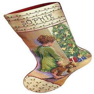 Janlynn Kerstochtend kous geteld kruissteek kit, katoen, meerkleurig, pak van 1