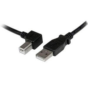 StarTech.com 1 m USB 2.0 A naar linkshoekige B-kabel – M/M