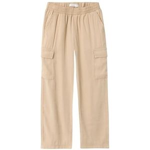 Bestseller A/S NKFBELLA ST TWI Cargo 8262-BU NOOS broek meisjes, safari, 134, Safari, 134 cm