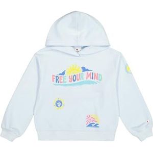Champion Meisjes Legacy Girl Graphic Hoodie Hoodie, Blauw (Bs187), 11-12 Jaar
