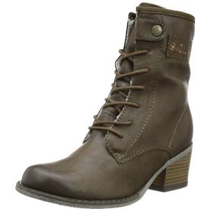 s.Oliver Casual combat boots voor dames, Braun Mud 374, 42 EU