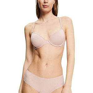 ESPRIT Dames Soft Stripes Fashion_sexy gevoerde spacer-beha, gevoerde beha, Old pink., 75C