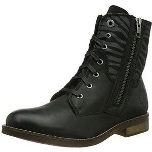 s.Oliver 25354 dames biker boots, Zwart Zebra 20, 36 EU