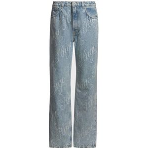 HUGO - Modern Recht Model - Jeans - Blauw - Denim - Regeneratieve Landbouw
