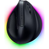 Razer Pro Click V2 Vertical - Verticale ergonomische draadloze muis voor rechtshandige gebruikers - AI-begeleiding - 30K optische sensor (batterijlevensduur tot 6 maanden, Chroma RGB, 9 Knoppen) Zwart