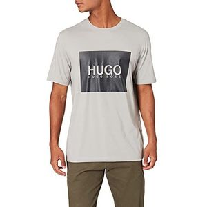 HUGO Heren T-shirt, Silver48, S