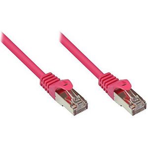 Patchkabel, Cat. 5e, SF/UTP, magenta, 2m, Good Connections®