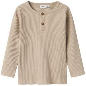 T-shirt - Effen - Katoen - Lange Mouw - Slanke Pasvorm