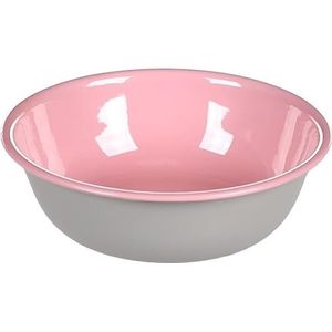 ECUEEL voor voer en water, kat Nell roestvrij staal, roze, rond, 350 ml, 13 cm