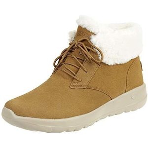 Skechers Meisjes go Joy Enkellaarzen, Bruine Kastanje Suede Trim Csnt, 36 EU