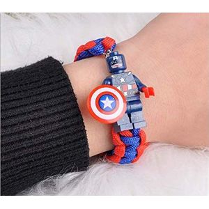 Ladud BAGNSS16 Buzz Lightyear gebreide armband, studentenpaar, geschenk-Captain America, meerkleurig, eenheidsmaat voor volwassenen, uniseks, Meerkleurig, Eén maat