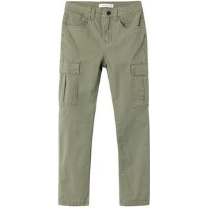 NKFROSE HW REG TWI Car Pant 7505-BM NOOS, diep lichen green, 122 cm