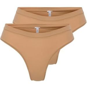 ONLY - ONLPEACHY - Slip - Cappuccino - 2 Pack - Mid Waist