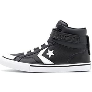 Converse Pro Blaze Strap Leather, sneakers voor kinderen, Zwart Wit, 33 EU