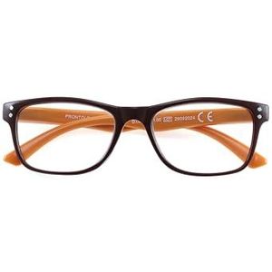 Prontoleggo Leesbril Charm bruin-oranje +1,50, bruin-oranje, 1.5 Diottria
