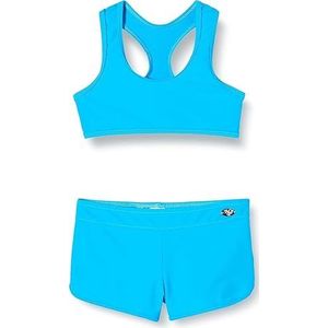 Haute pression Tweedelige set voor meisjes, effen, bikini, Turkoois, 14 Jaren