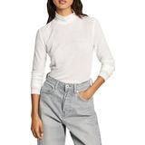 Pepe Jeansvoor vrouwen. PL505978 T-shirt Flory kastanjebruin (L), Casual, Granaatappel, Polyester, Lange mouwen