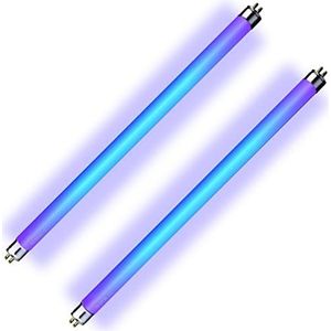 Fly-Bye - Vervangende UV-licht buislampen voor vliegenvangers / insectenverdelgers - fluorescerende FSL-buizen - 2 x 8W lampen voor vliegenverdelgers - 300 mm / 12 inch T5 UV-buizen, 8W T5 (2 stuks)