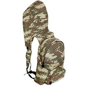 Morikukko Unisex-Adult Rugzak met capuchon Militaire Camo Rugzak Multi kleuren (Militaire Camo)