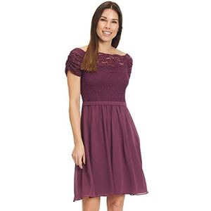 Vera Mont Dames 8635/4000 jurk, Shiny Bordeaux, 40, Shiny Bordeaux, 40