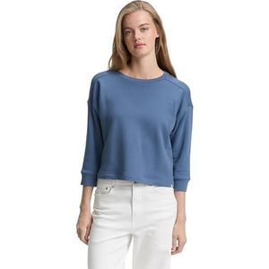 TOM TAILOR Denim Sweatshirt voor dames, 28969 - Dusty Denim Blue, XL