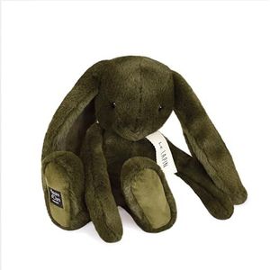 HISTOIRE D'OURS - Pluche konijn – collectie Le Rabbit – kleur kaki – metgezel zachtheid en knuffel oneindig – 32 cm – onvergetelijk cadeau-idee voor kleine en grote kinderen – HO3252
