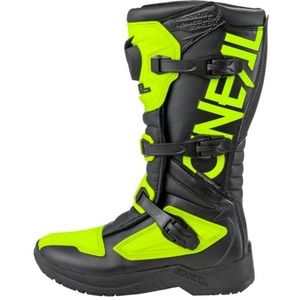 O'NEAL Motorcross Laarzen: Motorcycle Enduro: Binnen enkel, voet, en Shift Zone bescherming, geperforeerde voering, hoge kwaliteit microfiber: Laarzen RSX: Volwassen: Zwart neon geel: Maat 49